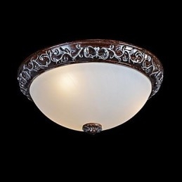Lámpara de techo de cristal, resina, talla plateada, estilo clásico europeo