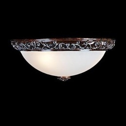 Lámpara de techo de cristal, resina, talla plateada, estilo clásico europeo