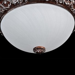 Lámpara de techo de cristal, resina, talla plateada, estilo clásico europeo