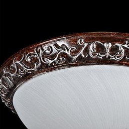Lámpara de techo de cristal, resina, talla plateada, estilo clásico europeo