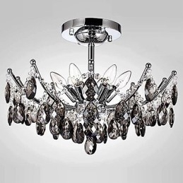 Lámpara de araña de 6 luces, sencilla, moderna y artística.