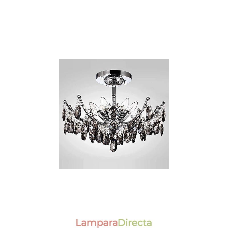 Lámpara de araña de 6 luces, sencilla, moderna y artística.