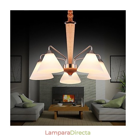 Lámpara empotrada estilo mini moderna contemporánea de madera y bambú Lámpara empotrada estilo mini moderna contemporánea de madera y bambú