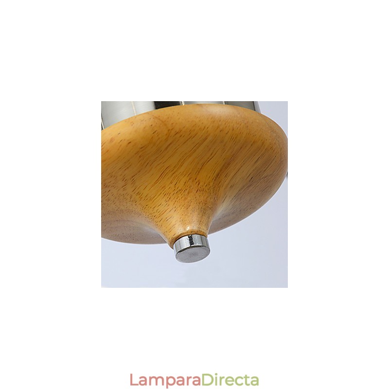 Lámpara empotrada estilo mini moderna contemporánea de madera y bambú