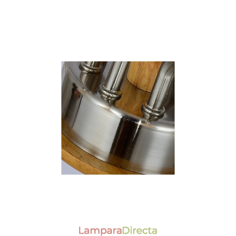 Lámpara empotrada estilo mini moderna contemporánea de madera y bambú