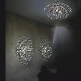 Lámparas de techo de crisantemo de pared taiwanesas con revestimiento de araña creativo