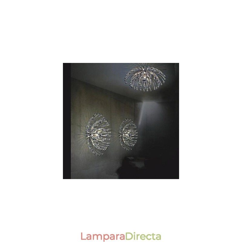 Lámparas de techo de crisantemo de pared taiwanesas con revestimiento de araña creativo