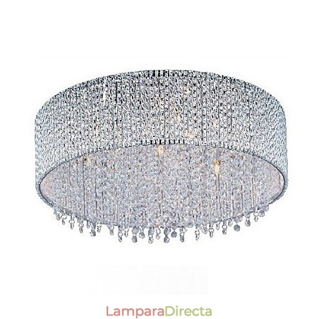 Lámpara de techo de cristal con 10 luces Lámpara de techo de cristal con 10 luces