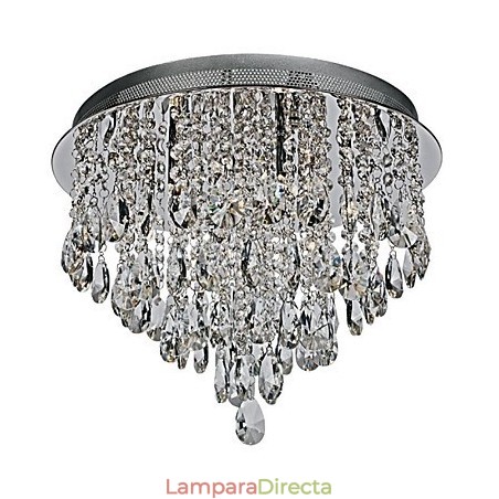 Lámpara de techo empotrada de cristal cromado contemporáneo moderno Lámpara de techo empotrada de cristal cromado contemporáneo moderno