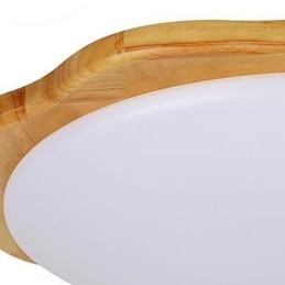 Lámpara empotrada tradicional clásica de madera y bambú
