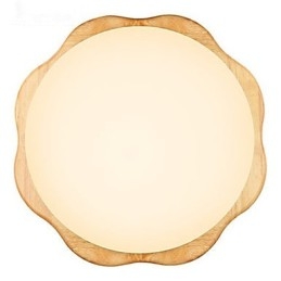 Lámpara empotrada tradicional clásica de madera y bambú