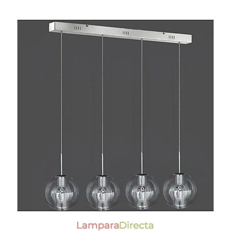Lámpara colgante moderna, contemporánea, tradicional, clásica, de metal cromado, para niños, 4 luces Lámpara colgante moderna, contemporánea, tradicional, clásica, de metal cromado, para niños, 4 luces