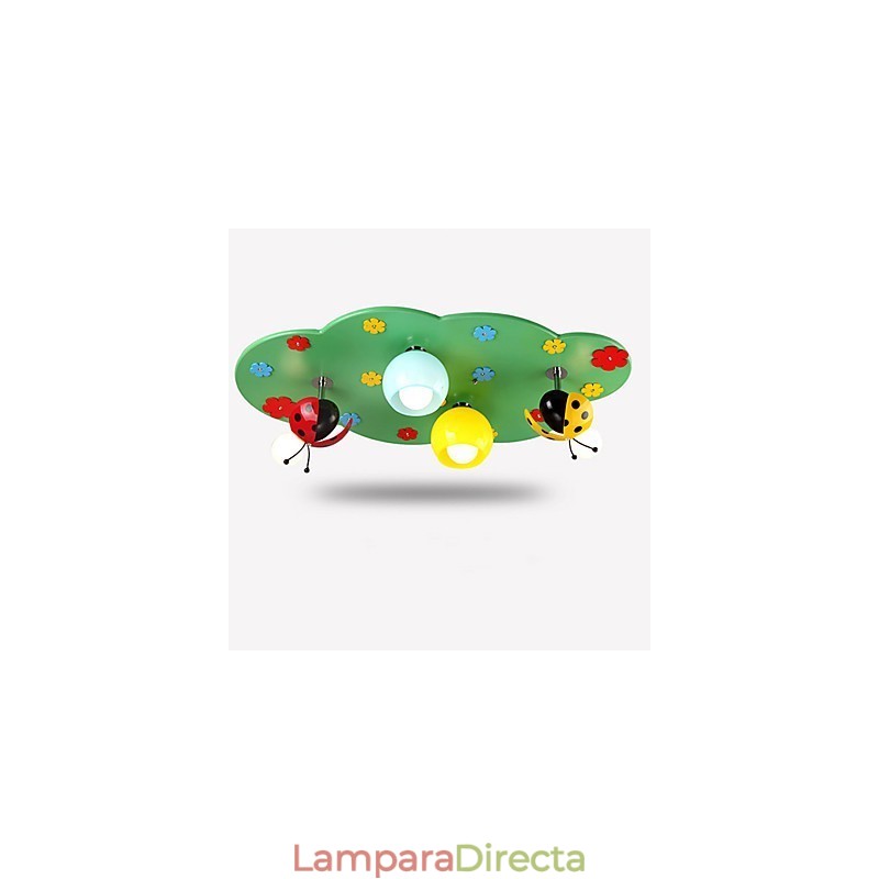 Lámpara de techo moderna contemporánea de madera y bambú