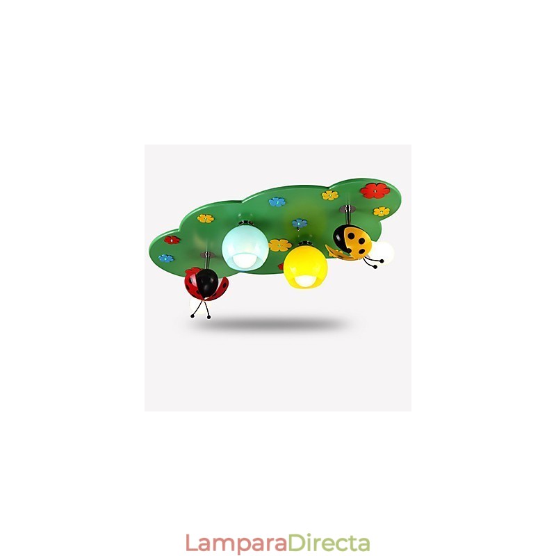 Lámpara de techo moderna contemporánea de madera y bambú