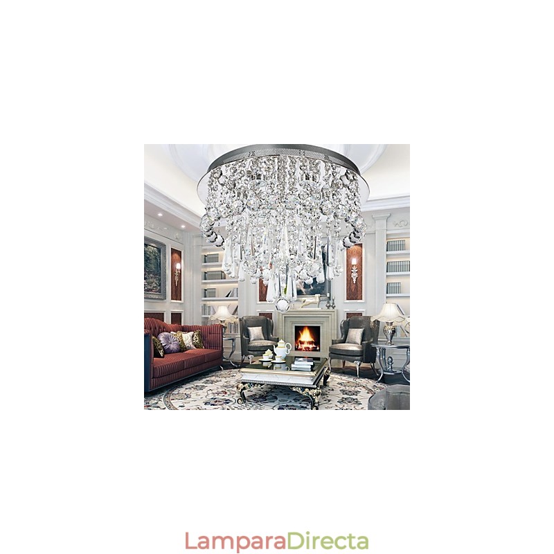 Lámpara de techo 6 luces moderna sencilla artística