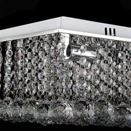 Lámpara empotrada moderna contemporánea de metal galvanizado y cristal