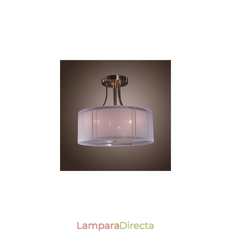 Lámpara empotrada moderna de acrílico con diseño cilíndrico de 3 luces