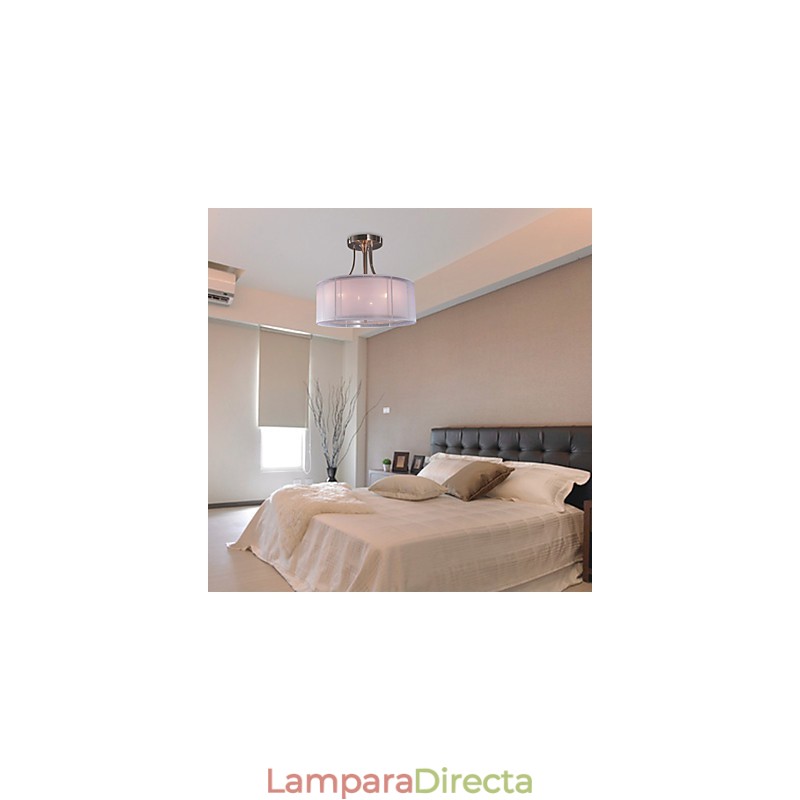 Lámpara empotrada moderna de acrílico con diseño cilíndrico de 3 luces