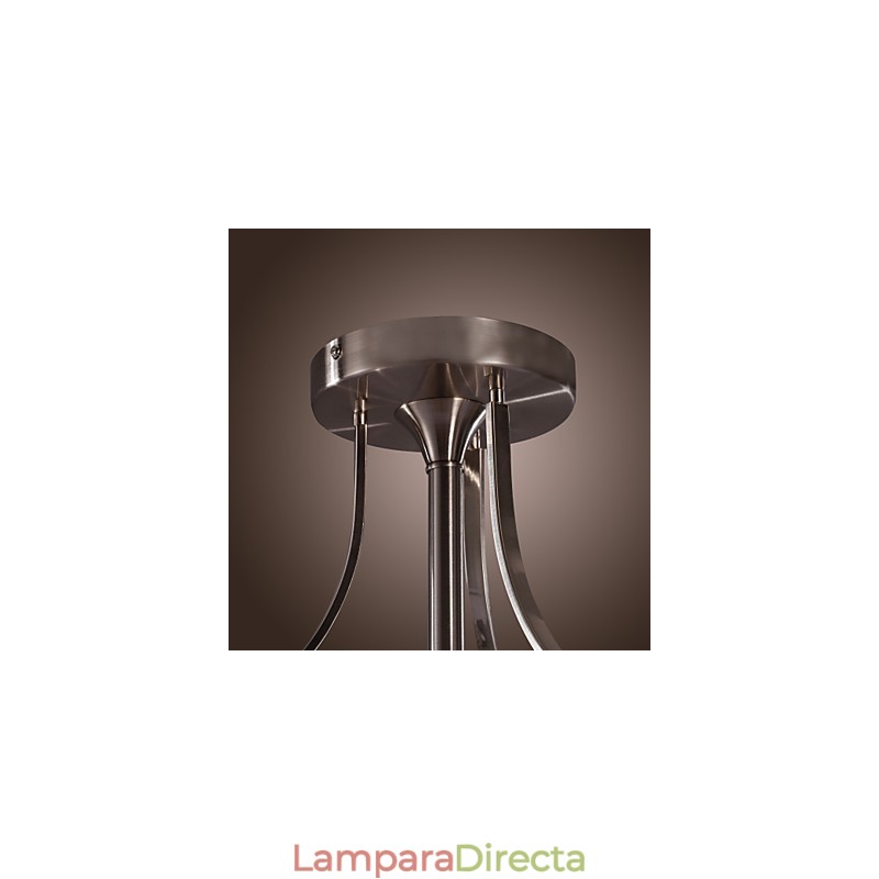 Lámpara empotrada moderna de acrílico con diseño cilíndrico de 3 luces