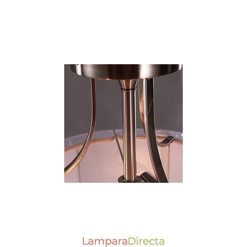 Lámpara empotrada moderna de acrílico con diseño cilíndrico de 3 luces