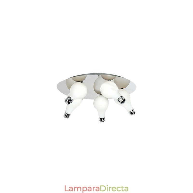 Lámpara de techo moderna con 5 luces redondas (base G4)