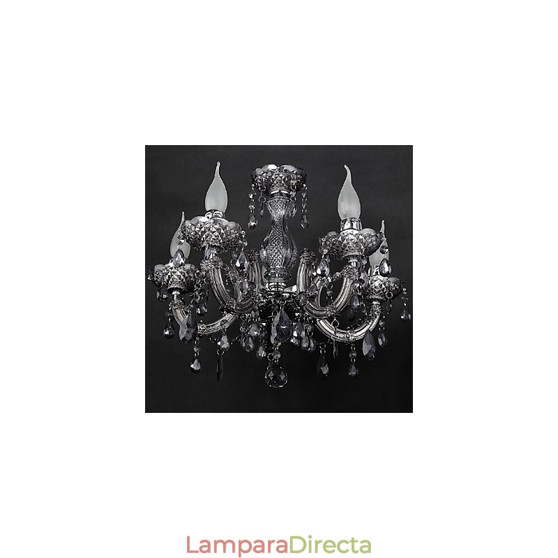 Lámpara de techo moderna y contemporánea de cristal y metal