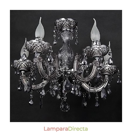 Lámpara de techo moderna y contemporánea de cristal y metal Lámpara de techo moderna y contemporánea de cristal y metal