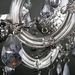 Lámpara de techo moderna y contemporánea de cristal y metal