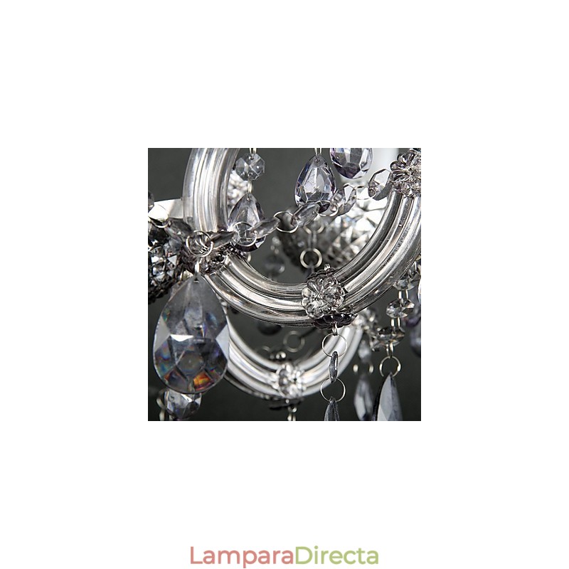 Lámpara de techo moderna y contemporánea de cristal y metal