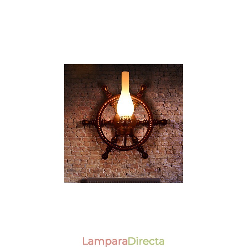 Lámpara empotrada estilo mini retro