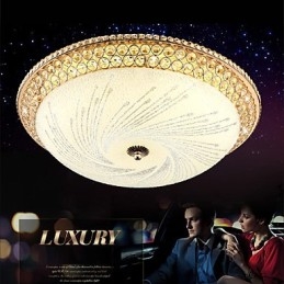 Lámpara de techo moderna de lujo con cristal absorbente SMD de doble color, diámetro 50 cm