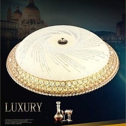 Lámpara de techo moderna de lujo con cristal absorbente SMD de doble color, diámetro 50 cm