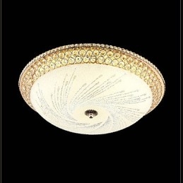 Lámpara de techo moderna de lujo con cristal absorbente SMD de doble color, diámetro 50 cm