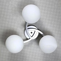 Lámpara de techo 3 luces moderna sencilla artística