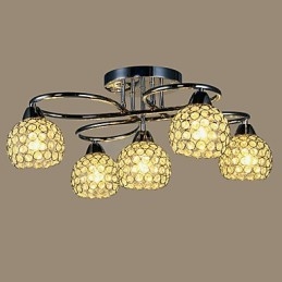 Lámparas de techo 5 luces simples modernas artísticas