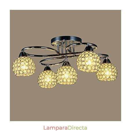 Lámparas de techo 5 luces simples modernas artísticas Lámparas de techo 5 luces simples modernas artísticas