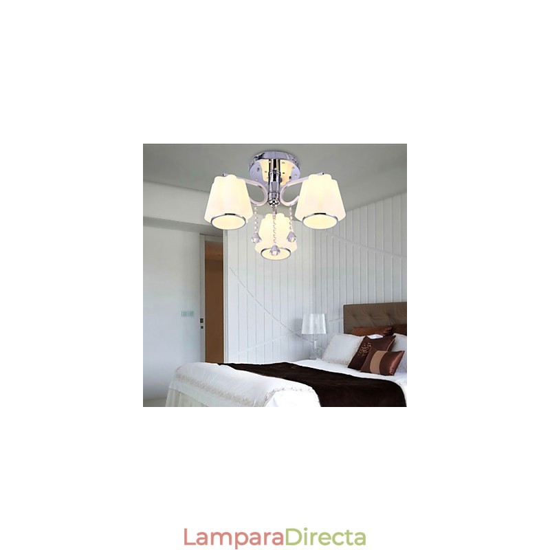Lámpara de cristal moderna contemporánea de montaje al ras