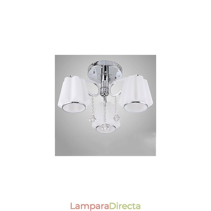 Lámpara de cristal moderna contemporánea de montaje al ras