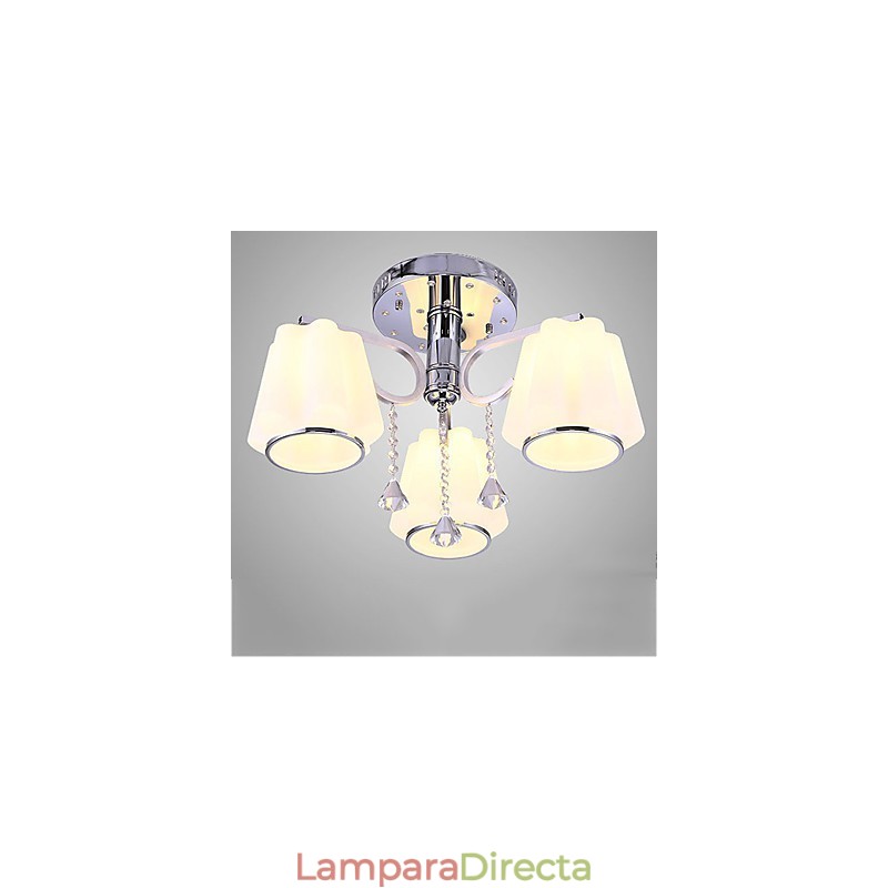 Lámpara de cristal moderna contemporánea de montaje al ras