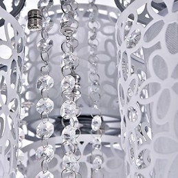 Lámpara de techo de cristal moderna y contemporánea de metal