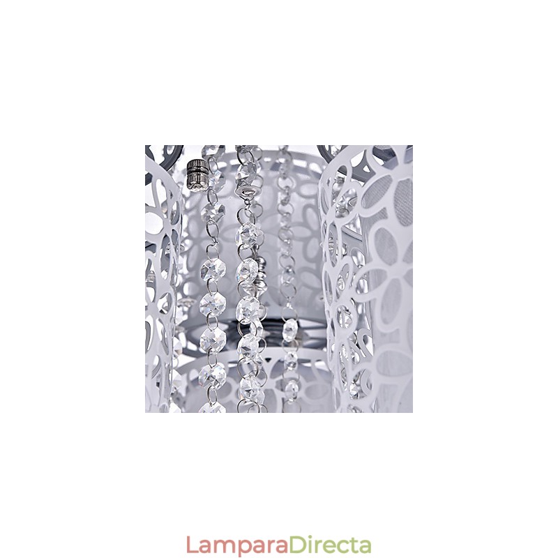 Lámpara de techo de cristal moderna y contemporánea de metal