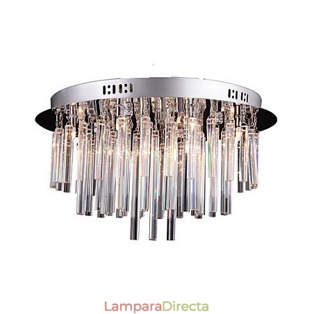 Lámpara de araña de cristal moderna con 12 luces Lámpara de araña de cristal moderna con 12 luces