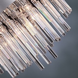 Lámpara de araña de cristal moderna con 12 luces