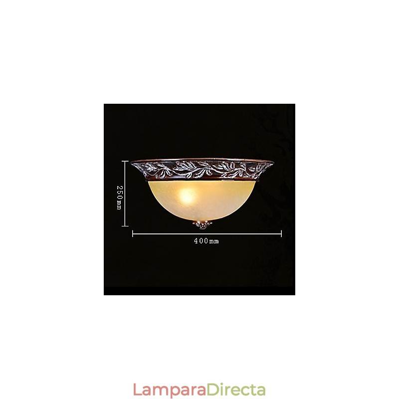 Lámpara de techo de cristal blanco y amarillo, resina, talla plateada, estilo clásico europeo.