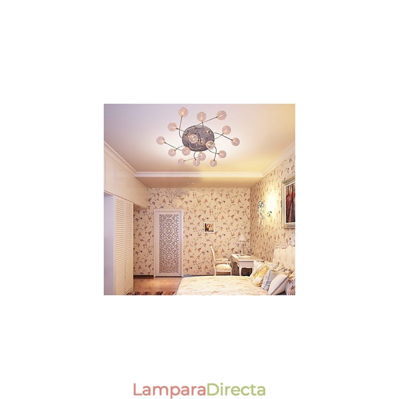 Lámpara empotrada de hierro G4 con pantallas de aluminio