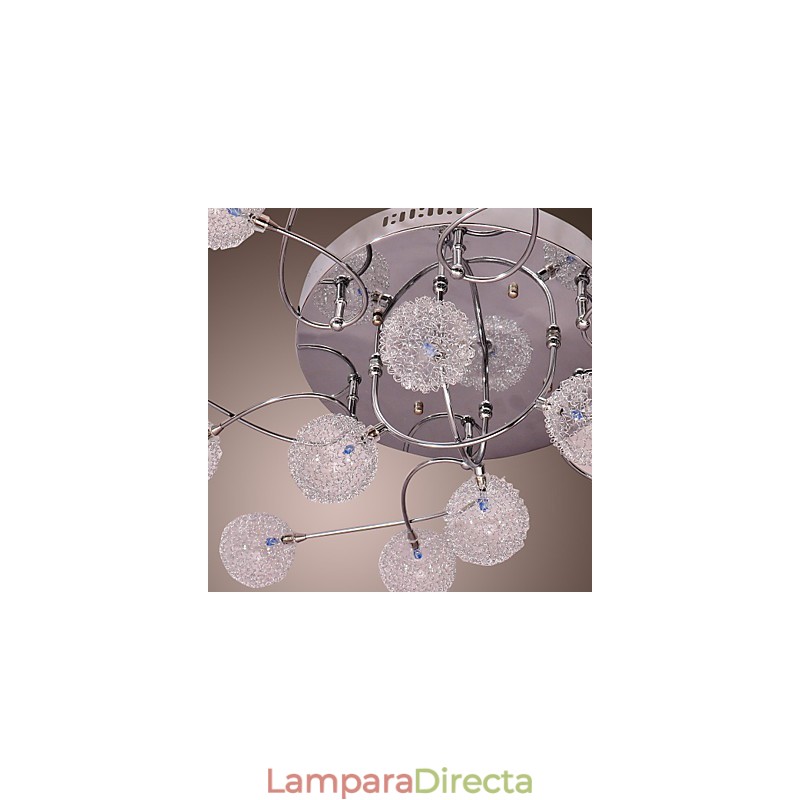 Lámpara empotrada de hierro G4 con pantallas de aluminio