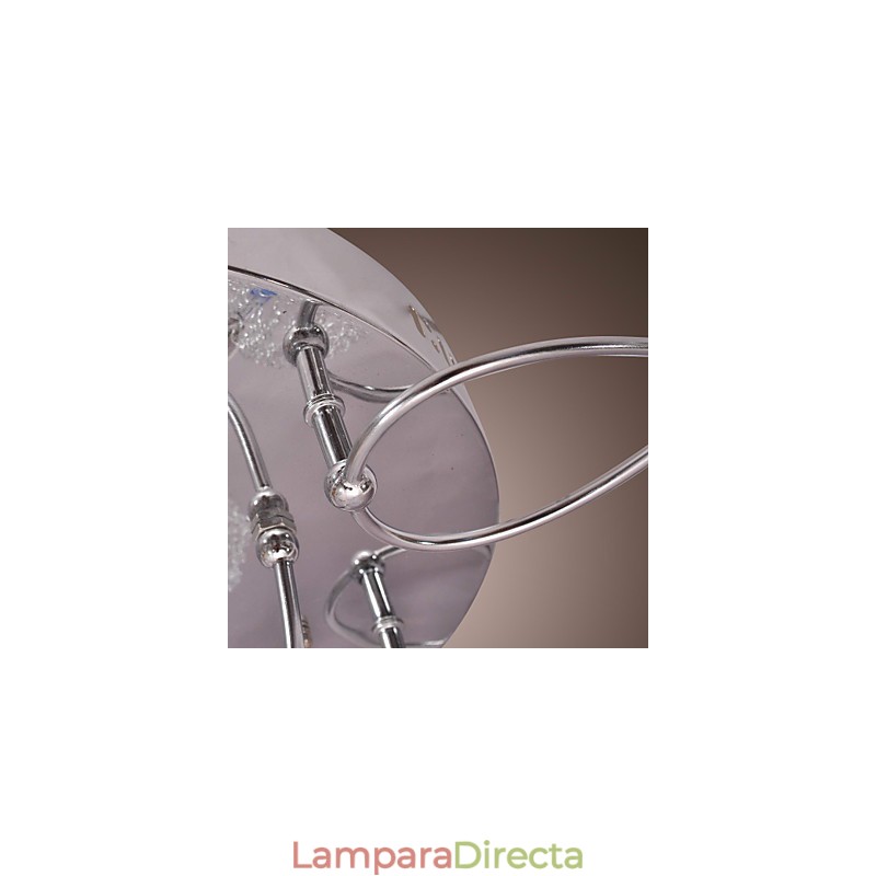 Lámpara empotrada de hierro G4 con pantallas de aluminio