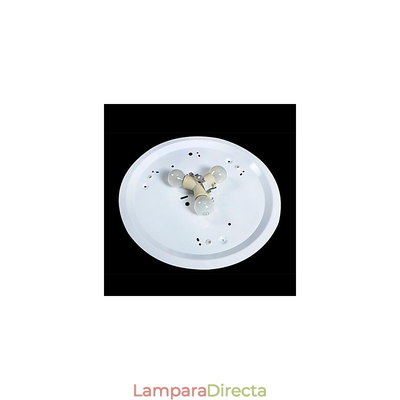 Lámpara de techo blanca de resina tallada en vidrio, estilo clásico europeo
