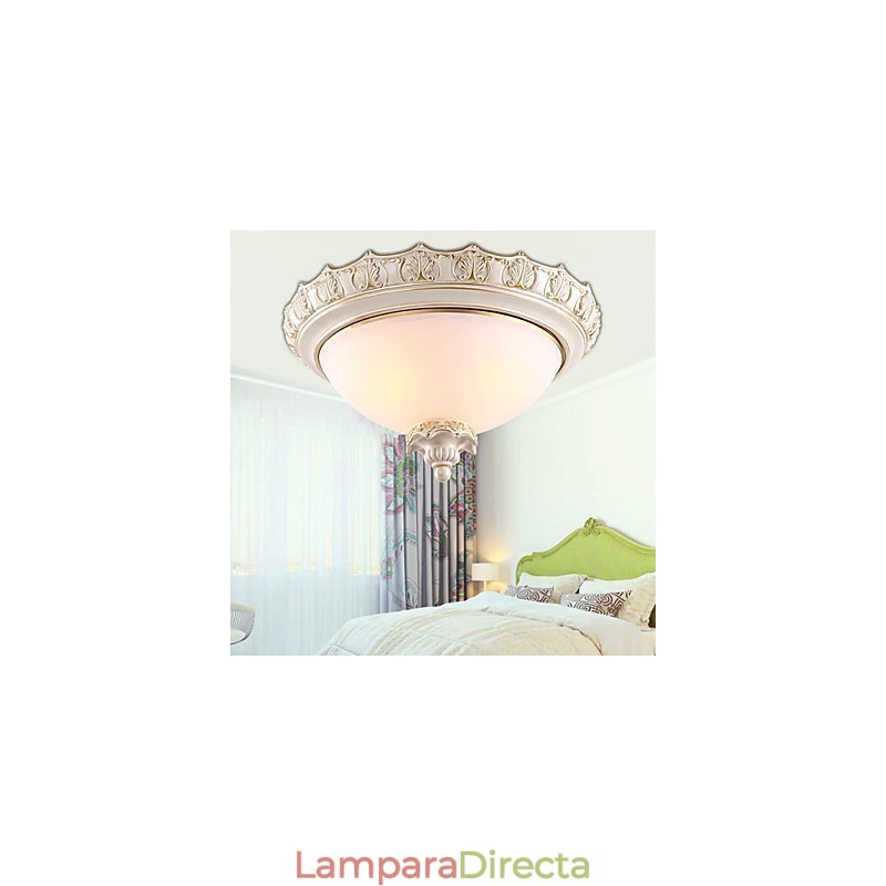 Lámpara de techo de cristal tradicional clásica de resina