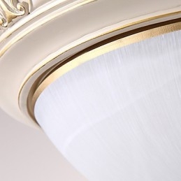 Lámpara de techo de cristal tradicional clásica de resina